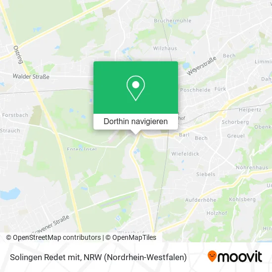 Solingen Redet mit Karte