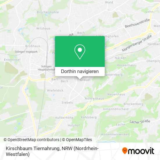 Kirschbaum Tiernahrung Karte