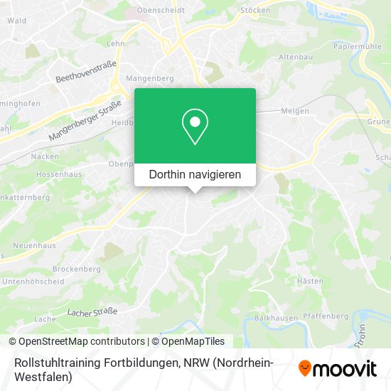 Rollstuhltraining Fortbildungen Karte