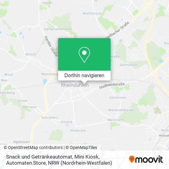 Snack und Getränkeautomat, Mini Kiosk, Automaten.Store Karte