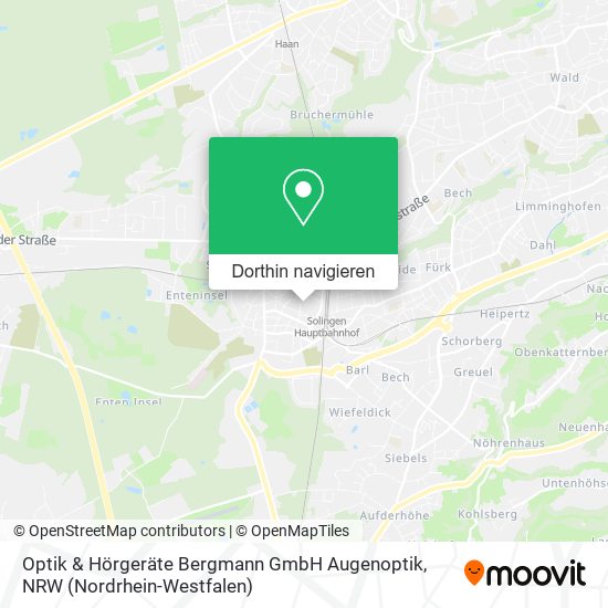 Optik & Hörgeräte Bergmann GmbH Augenoptik Karte
