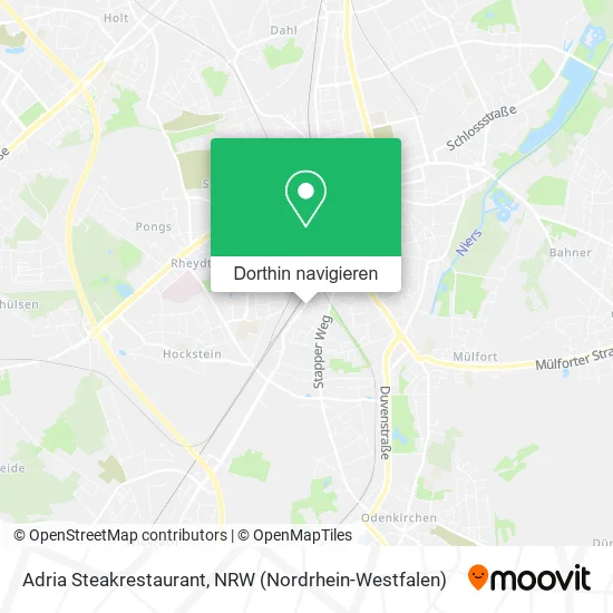 Adria Steakrestaurant Karte