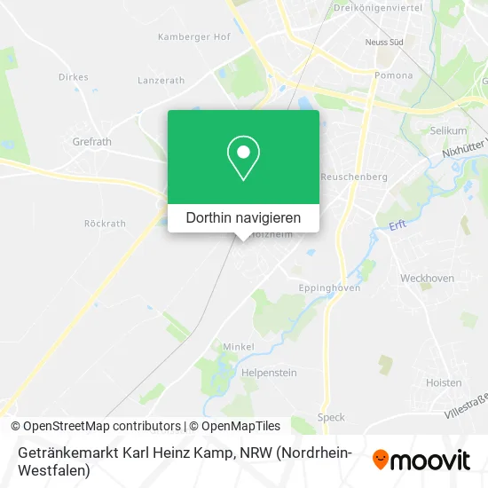Getränkemarkt Karl Heinz Kamp Karte