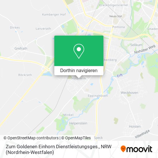 Zum Goldenen Einhorn Dienstleistungsges. Karte