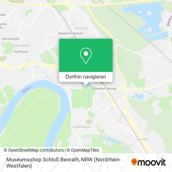 Museumsshop Schloß Benrath Karte