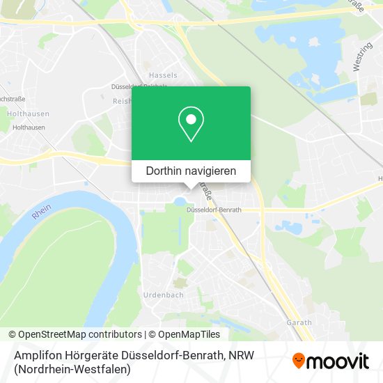 Amplifon Hörgeräte Düsseldorf-Benrath Karte