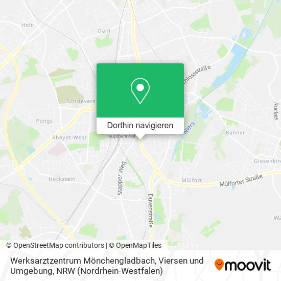Werksarztzentrum Mönchengladbach, Viersen und Umgebung Karte