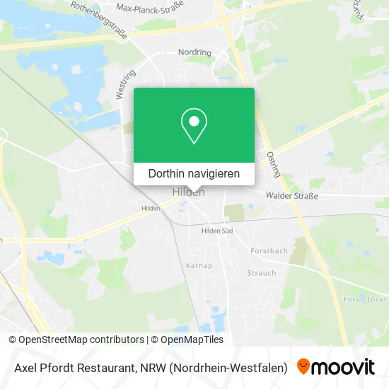 Axel Pfordt Restaurant Karte