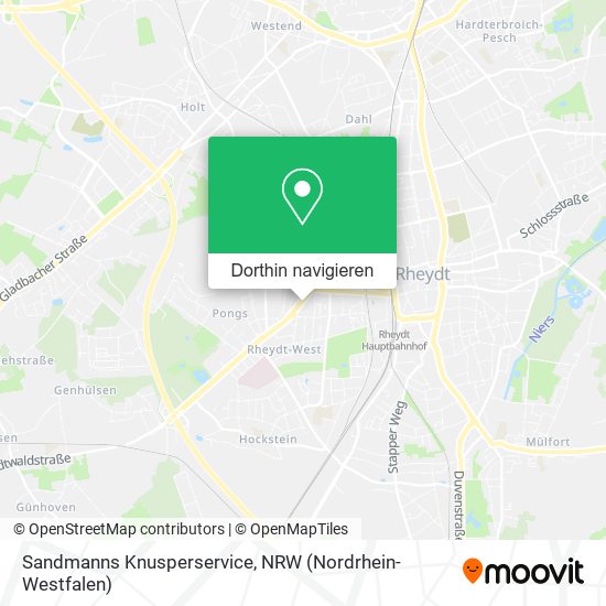 Sandmanns Knusperservice Karte