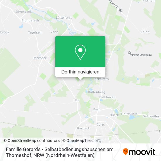 Familie Gerards - Selbstbedienungshäuschen am Thomeshof Karte