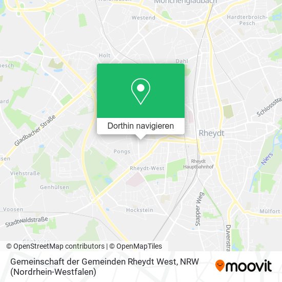 Gemeinschaft der Gemeinden Rheydt West Karte