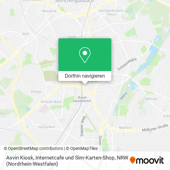 Asvin Kiosk, Internetcafe und Sim-Karten-Shop Karte