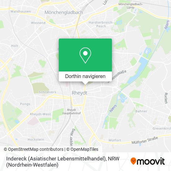 Indereck (Asiatischer Lebensmittelhandel) Karte