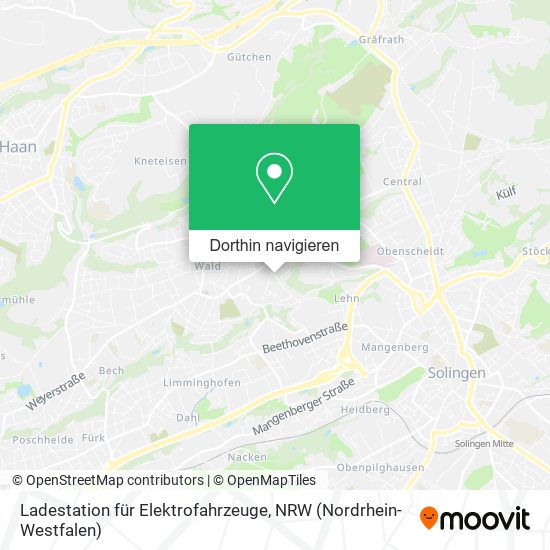 Ladestation für Elektrofahrzeuge Karte
