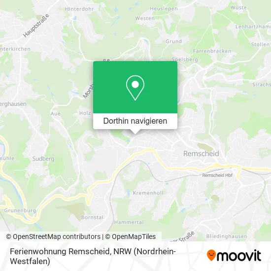 Ferienwohnung Remscheid Karte