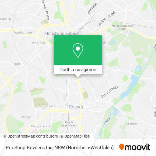 Pro Shop Bowler's Inn Karte