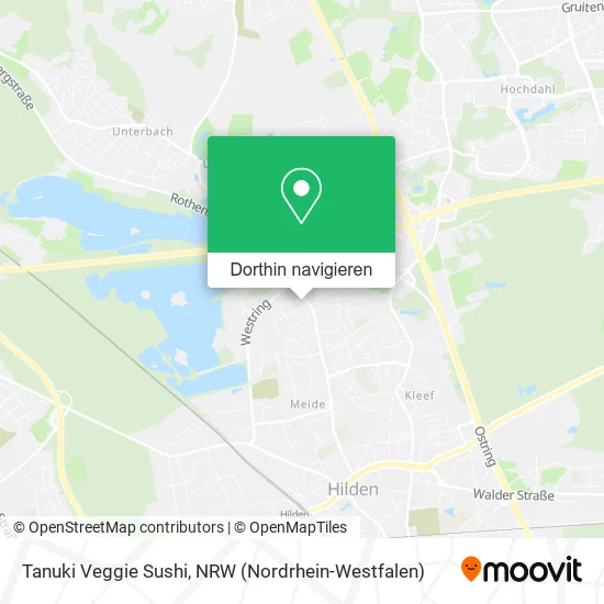 Tanuki Veggie Sushi Karte