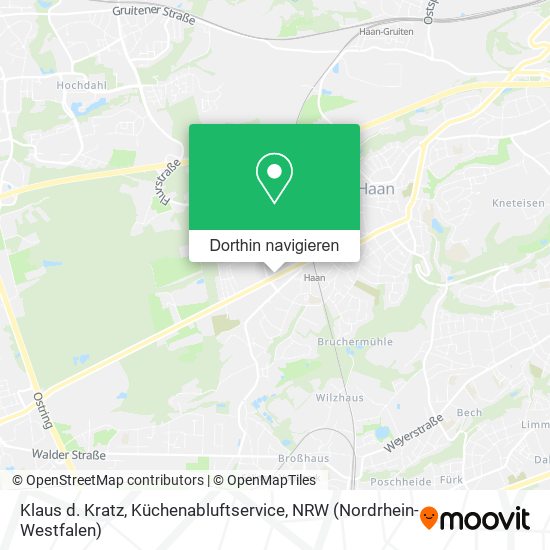 Klaus d. Kratz, Küchenabluftservice Karte