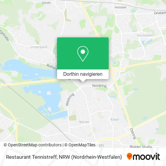 Restaurant Tennistreff Karte