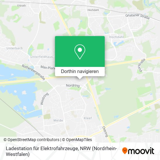 Ladestation für Elektrofahrzeuge Karte