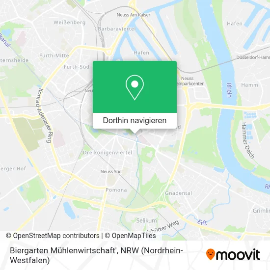 Biergarten Mühlenwirtschaft' Karte