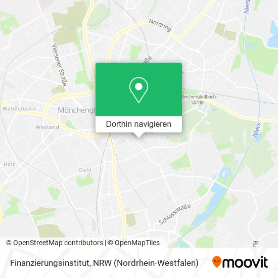 Finanzierungsinstitut Karte