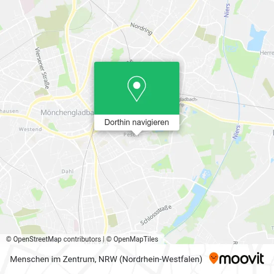 Menschen im Zentrum Karte