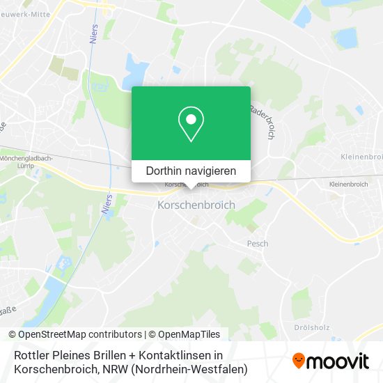 Rottler Pleines Brillen + Kontaktlinsen in Korschenbroich Karte