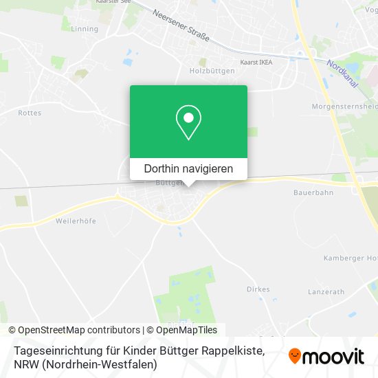 Tageseinrichtung für Kinder Büttger Rappelkiste Karte