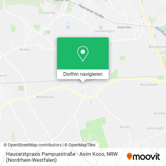 Hausarztpraxis Pampusstraße - Asim Koco Karte