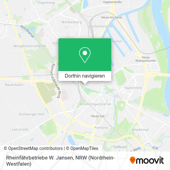 Rheinfährbetriebe W. Jansen Karte