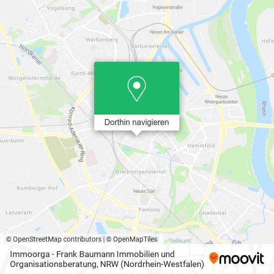Immoorga - Frank Baumann Immobilien und Organisationsberatung Karte