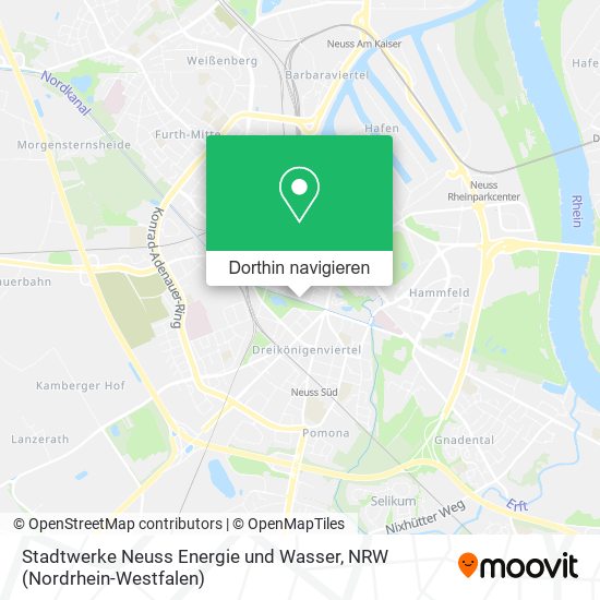 Stadtwerke Neuss Energie und Wasser Karte