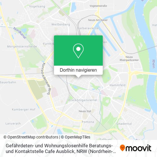 Gefährdeten- und Wohnungslosenhilfe Beratungs- und Kontaktstelle Cafe Ausblick Karte