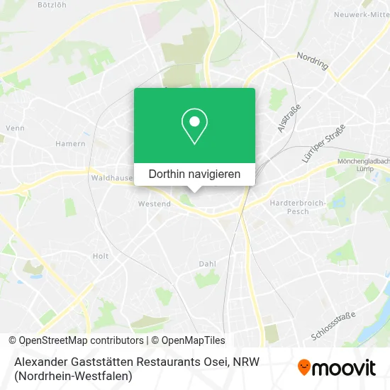 Alexander Gaststätten Restaurants Osei Karte