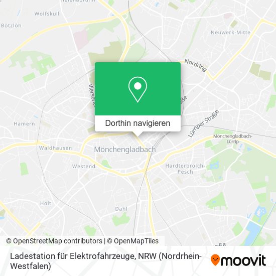 Ladestation für Elektrofahrzeuge Karte