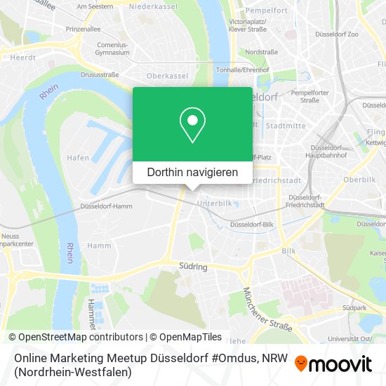 Online Marketing Meetup Düsseldorf #Omdus Karte