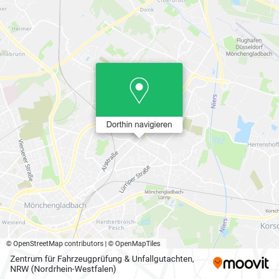 Zentrum für Fahrzeugprüfung & Unfallgutachten Karte