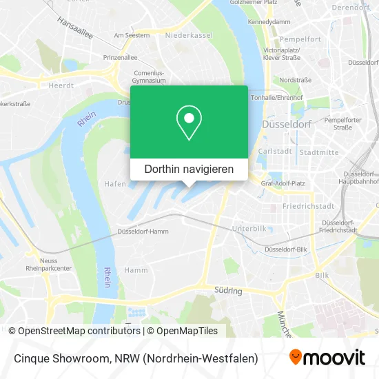 Cinque Showroom Karte