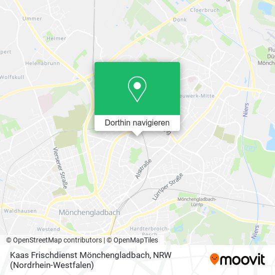 Kaas Frischdienst Mönchengladbach Karte