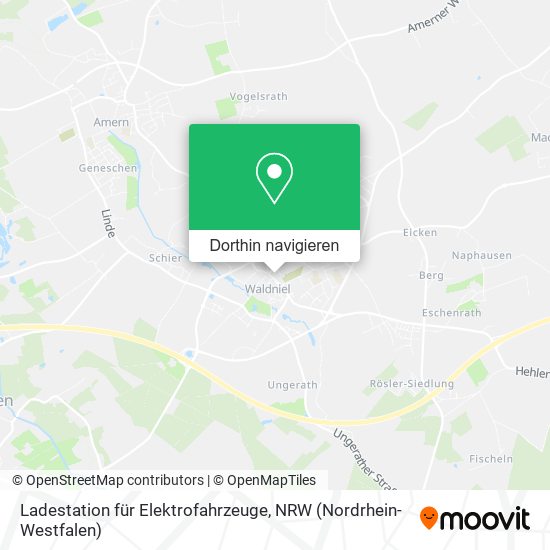 Ladestation für Elektrofahrzeuge Karte