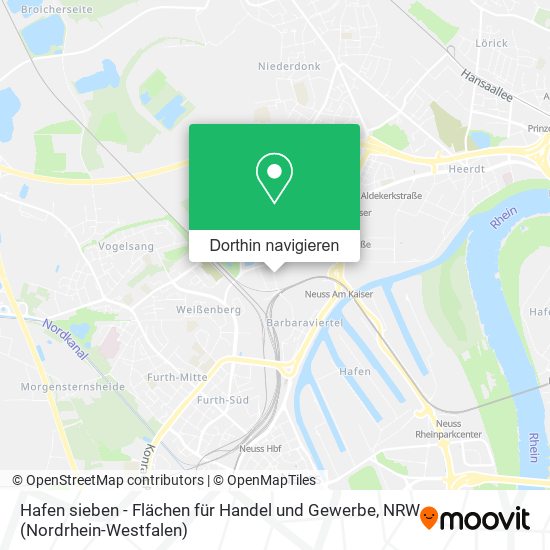 Hafen sieben - Flächen für Handel und Gewerbe Karte