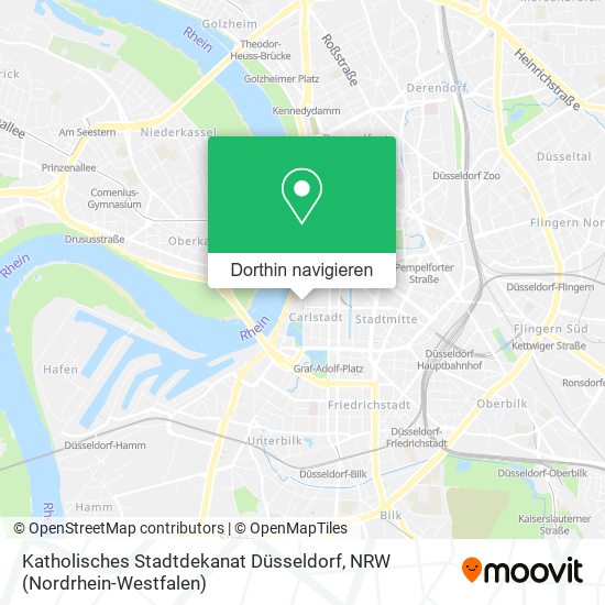 Katholisches Stadtdekanat Düsseldorf Karte