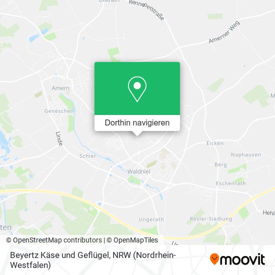 Beyertz Käse und Geflügel Karte