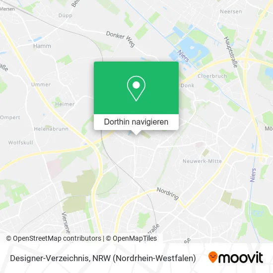 Designer-Verzeichnis Karte