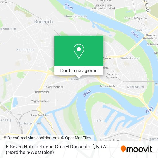 E.Seven Hotelbetriebs GmbH Düsseldorf Karte