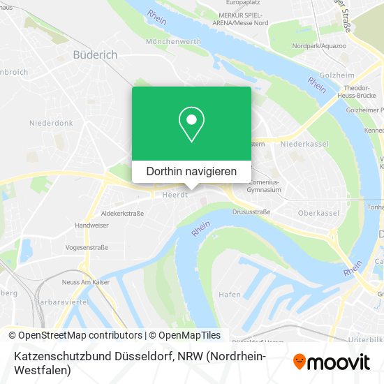 Katzenschutzbund Düsseldorf Karte