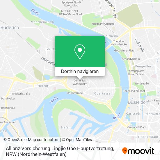 Allianz Versicherung Lingjie Gao Hauptvertretung Karte