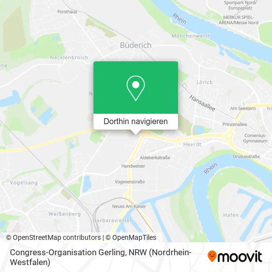 Congress-Organisation Gerling Karte