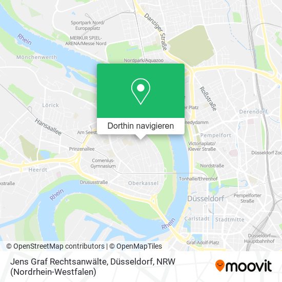 Jens Graf Rechtsanwälte, Düsseldorf Karte